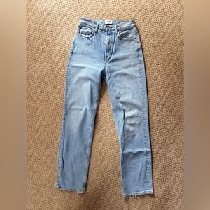Agolde Men's Sky Blue Straight Jeans